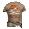 Argyle Eagles Fb Player Vintage Football Men's 3D T-Shirt Back Print Khaki