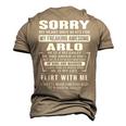 Arlo Name Sorry My Heart Only Beats For Arlo Men's 3D T-shirt Back Print Khaki