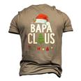 Bapa Claus Christmas Matching Pajama Xmas Men's 3D T-Shirt Back Print Khaki