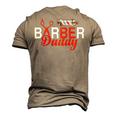 Barber Daddy Fathers Day T Shirts Men's 3D Print Graphic Crewneck Short Sleeve T-shirt Khaki