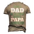 Being A Dadis An Honor Being A Papa Papa T-Shirt Fathers Day Gift Men's 3D Print Graphic Crewneck Short Sleeve T-shirt Khaki