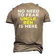 Mens Mens Ben Uncle Graphic Name Men's 3D T-Shirt Back Print Khaki