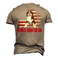 Bernese Mountain Dad American Flag 4Th Of July Dog Lovers V2 Men's 3D T-shirt Back Print Khaki