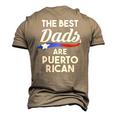 Mens The Best Dads Are Puerto Rican Puerto Rico Men's 3D T-Shirt Back Print Khaki