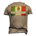 Mens Best Mexican Dad Ever Mexican Flag Pride Fathers Day V2 Men's 3D T-Shirt Back Print Khaki