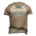 Best Newfoundland Dad Ever - Newfoundland Lover Newfie Owner Men's 3D Print Graphic Crewneck Short Sleeve T-shirt Khaki