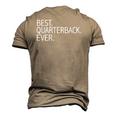 Best Quarterback Ever Football Player Season Men's 3D T-Shirt Back Print Khaki