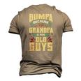 Mens Bumpa Because Grandpa Is For Old Guys Fathers Day Men's 3D T-Shirt Back Print Khaki