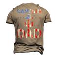 Captain Dad Boat Owner American Flag 4Th Of July Men's 3D T-shirt Back Print Khaki