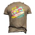Cassette Tape Party Retro 90S Music Costume 90S Vibe Men's 3D T-Shirt Back Print Khaki