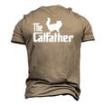 The Catfather Persian Cat Lover Father Cat Dad Men's 3D T-Shirt Back Print Khaki