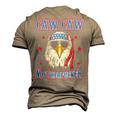 Caw Caw Motherfucker 4Th Of July Patriotic Eagle Men's 3D T-shirt Back Print Khaki