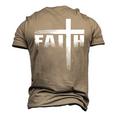 Christian Faith & Cross Christian Faith & Cross Men's 3D T-Shirt Back Print Khaki