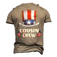 Cousin Crew 4Th Of July Family Matching Boys Girls Kids Men's 3D T-shirt Back Print Khaki
