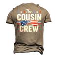 Cousin Crew 4Th Of July Patriotic American Matching Men's 3D T-Shirt Back Print Khaki