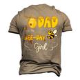 Dad Of The Bee Day Girl Hive Party Birthday Sweet Men's 3D T-shirt Back Print Khaki