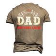 Dad Birthday Crew Race Car Racing Car Driver Daddy Papa Men's 3D T-shirt Back Print Khaki