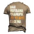 Mens Dad Husband Grandpa 70 Years Legend Birthday 70 Years Old Men's 3D T-shirt Back Print Khaki