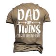 Dad Of Twins Proud Father Of Twins Classic Overachiver Men's 3D T-shirt Back Print Khaki