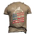 Daddio Of The Patio Usa Flag Patriotic Bbq Dad 4Th Of July Men's 3D T-shirt Back Print Khaki