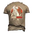 Daddysaurus Fathers Day rex Daddy Saurus Men Men's 3D T-Shirt Back Print Khaki
