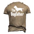 The Dogfather Dog Glen Of Imaal Terrier Men's 3D T-Shirt Back Print Khaki