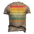 Enough End Gun Violence Awareness Day Wear Orange Men's 3D T-Shirt Back Print Khaki