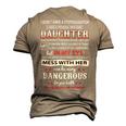 Father Grandpa I Dont Have A Stepdaughter 166 Family Dad Men's 3D Print Graphic Crewneck Short Sleeve T-shirt Khaki