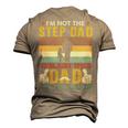 Father Grandpa Im Not The Step Dad Im Just The Dad That Stepped Up 110 Family Dad Men's 3D Print Graphic Crewneck Short Sleeve T-shirt Khaki
