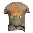 Father Husband Garage Drinker Vintage Mechanic Dad Handyman Men's 3D T-Shirt Back Print Khaki