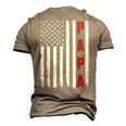 Mens Fathers Day Best Dad Ever Usa American Flag Men's 3D T-Shirt Back Print Khaki