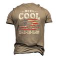 Mens For Fathers Day Tee Fishing Reel Cool Dad-In Law Men's 3D T-Shirt Back Print Khaki
