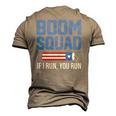 Fourth Of July 4Th July Fireworks Boom Patriotic American Men's 3D T-Shirt Back Print Khaki