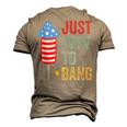 Fourth Of July 4Th Of July Im Just Here To Bang Men's 3D T-shirt Back Print Khaki