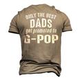 G Pop Grandpa Only The Best Dads Get Promoted To G Pop V2 Men's 3D T-shirt Back Print Khaki