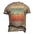 Garden Gangster Gardening Retro Vintage Men's 3D T-Shirt Back Print Khaki