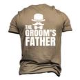 The Grooms Father Wedding Costume Father Of The Groom Men's 3D T-Shirt Back Print Khaki