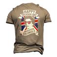 Happy Treasons Day British Queen Essential Men's 3D T-Shirt Back Print Khaki