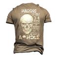 Harris Name Harris Ive Only Met About 3 Or 4 People Men's 3D T-shirt Back Print Khaki
