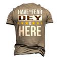 Have No Fear Dey Is Here Name Men's 3D Print Graphic Crewneck Short Sleeve T-shirt Khaki