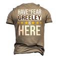 Have No Fear Greeley Is Here Name Men's 3D Print Graphic Crewneck Short Sleeve T-shirt Khaki