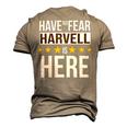 Have No Fear Harvell Is Here Name Men's 3D Print Graphic Crewneck Short Sleeve T-shirt Khaki