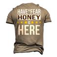 Have No Fear Honey Is Here Name Men's 3D Print Graphic Crewneck Short Sleeve T-shirt Khaki