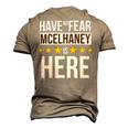 Have No Fear Mcelhaney Is Here Name Men's 3D Print Graphic Crewneck Short Sleeve T-shirt Khaki