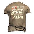 Holiday Christmas Who Needs Santa When You Have Papa Men's 3D T-Shirt Back Print Khaki