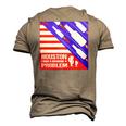 Houston I Have A Drinking Problem 4Th Of July Men's 3D T-Shirt Back Print Khaki