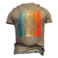 Hustle Retro Native American Indian Hip Hop Music Lover Men's 3D T-Shirt Back Print Khaki