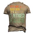 Its Not A Dad Bod Its A Father Figure Men Vintage Men's 3D T-Shirt Back Print Khaki