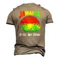 Jamaica Here We Come Jamaica Calling Men's 3D T-Shirt Back Print Khaki