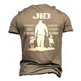 Jid Grandpa Jid Best Friend Best Partner In Crime Men's 3D T-shirt Back Print Khaki